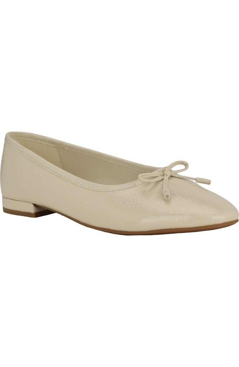 Calvin Klein Cyrie Ballet Flat, Main, color, Ivory