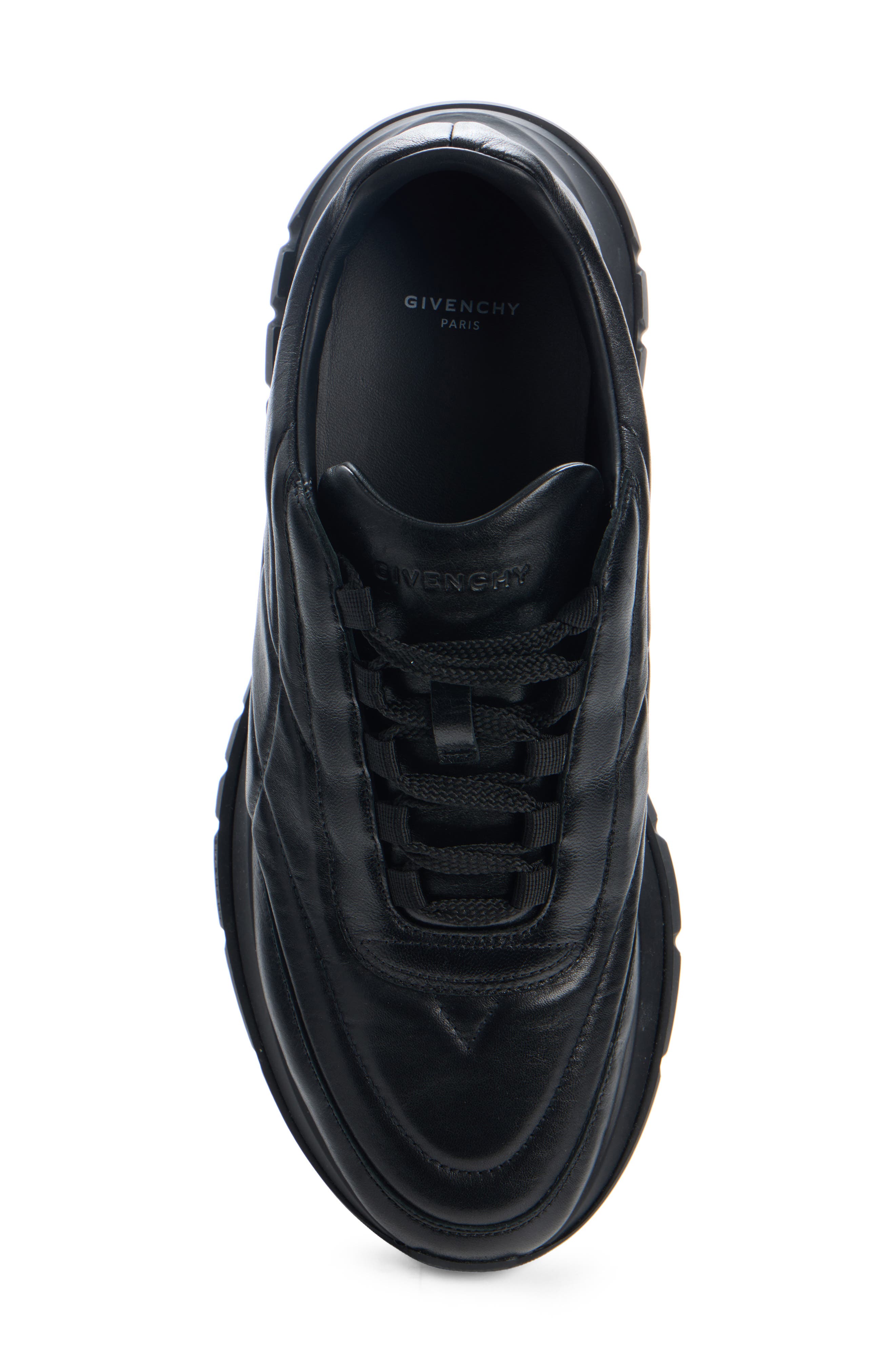 Givenchy Quilted Leather Trainer Sneaker, Alternate, color, Black