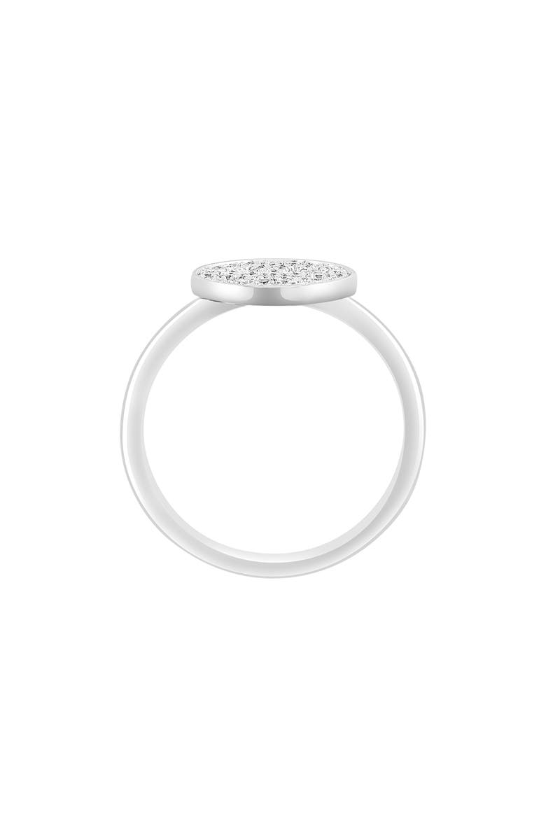 EFFY Sterling Silver Pavé Diamond Smiley Face Ring - 0.21ct., Alternate, color, 