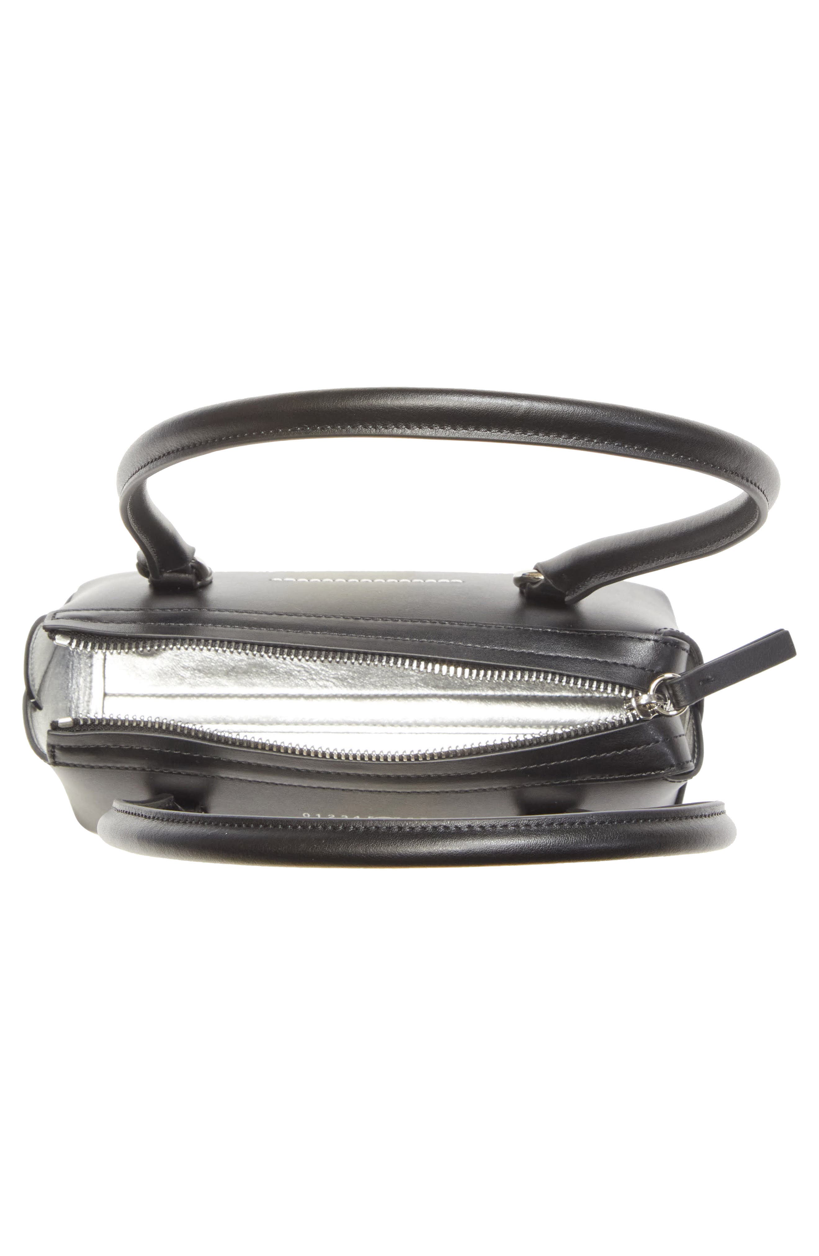 Mini New Bauletto Leather Shoulder Bag, Alternate, color, BLACK