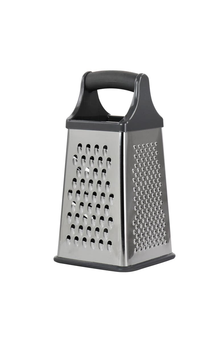 OSTER Stainless Steel Four Sided Box Grater, Main, color, Gray