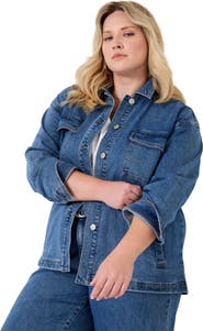 June + Vie Denim Utility Jacket