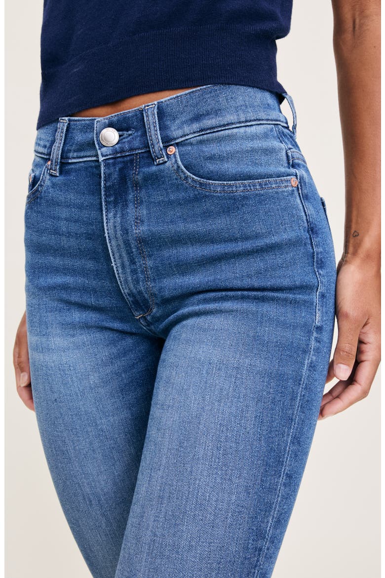 Bridget Instasculpt High Waist Raw Hem Ankle Bootcut Jeans, Alternate, color, PALM SPRINGS DL AIRBRUSHED