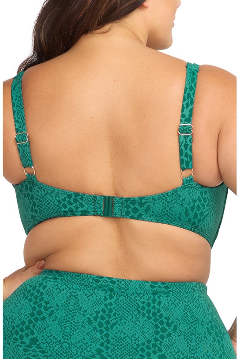 Ekhis Delacroix Bikini Top, Alternate, color, GREEN