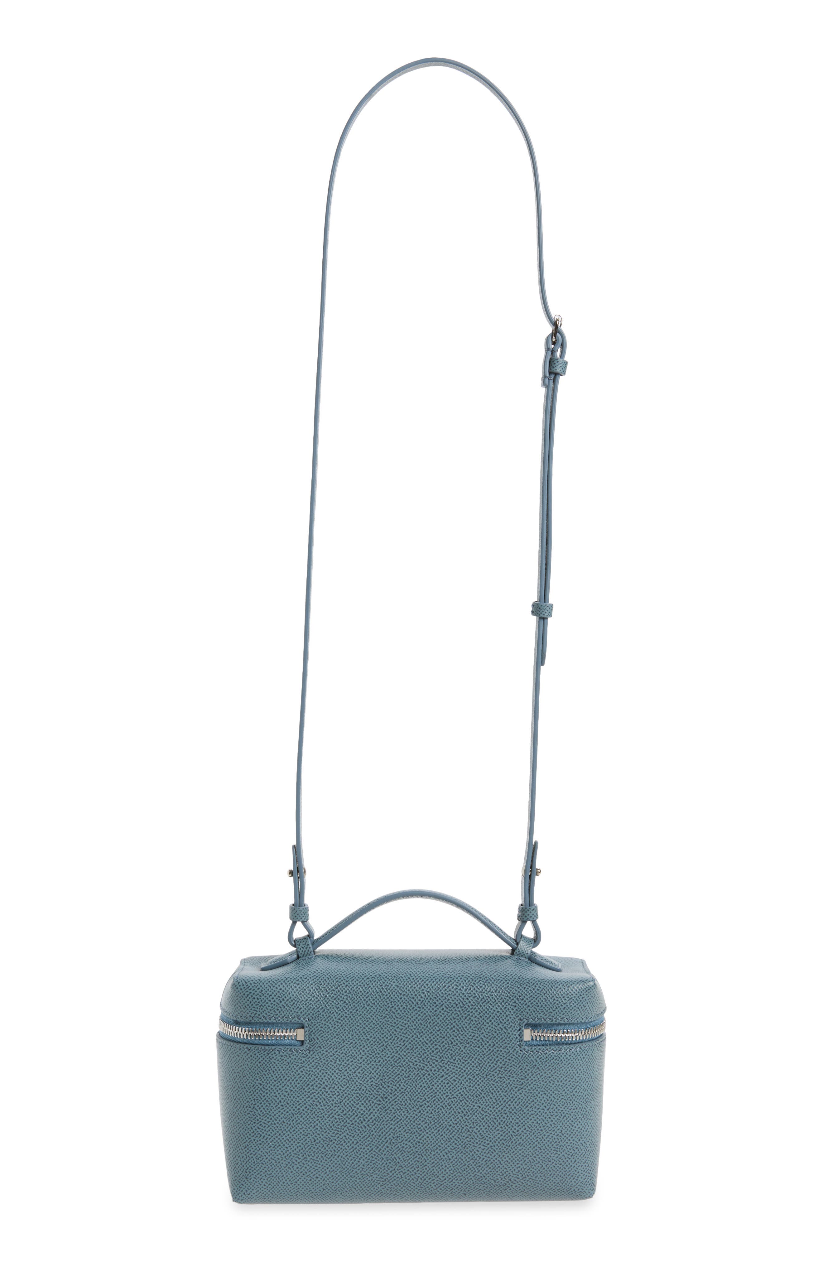 Dorian Leather Vanity Case Bag, Alternate, color, AGAVE BLUE