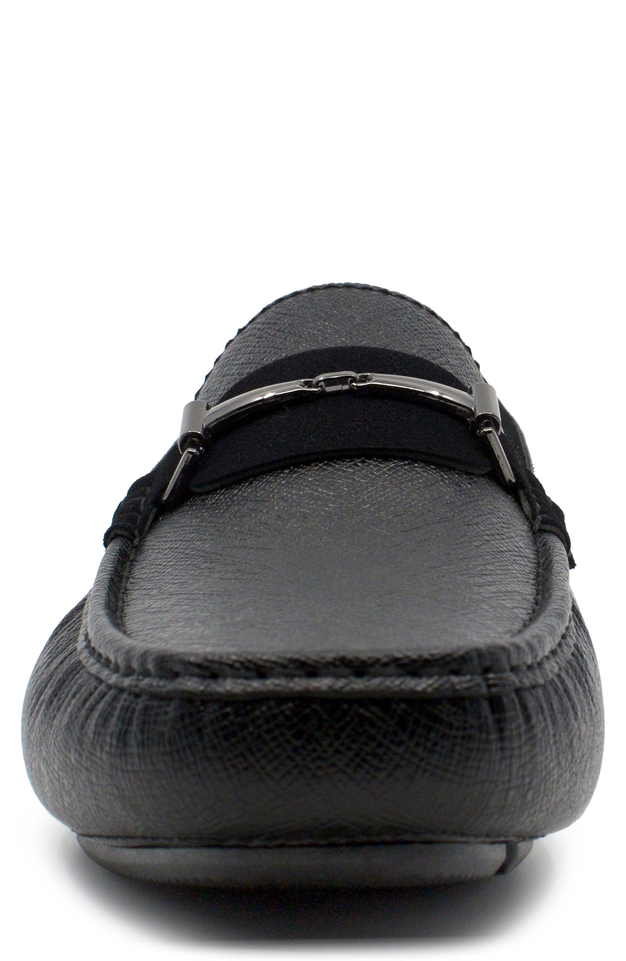 AKADEMIKS Dover Bit Driving Loafer, Alternate, color, Black