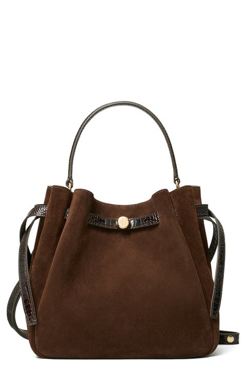 ショルダーバッグ・ポシェット Margaret suede cross bag brown minav】Margaret Suede Crossbag_Brown ハンドバッグ