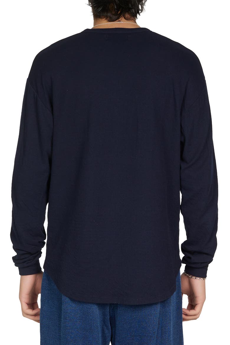 Double Jersey Baseball Hem Tee, Alternate, color, Navy