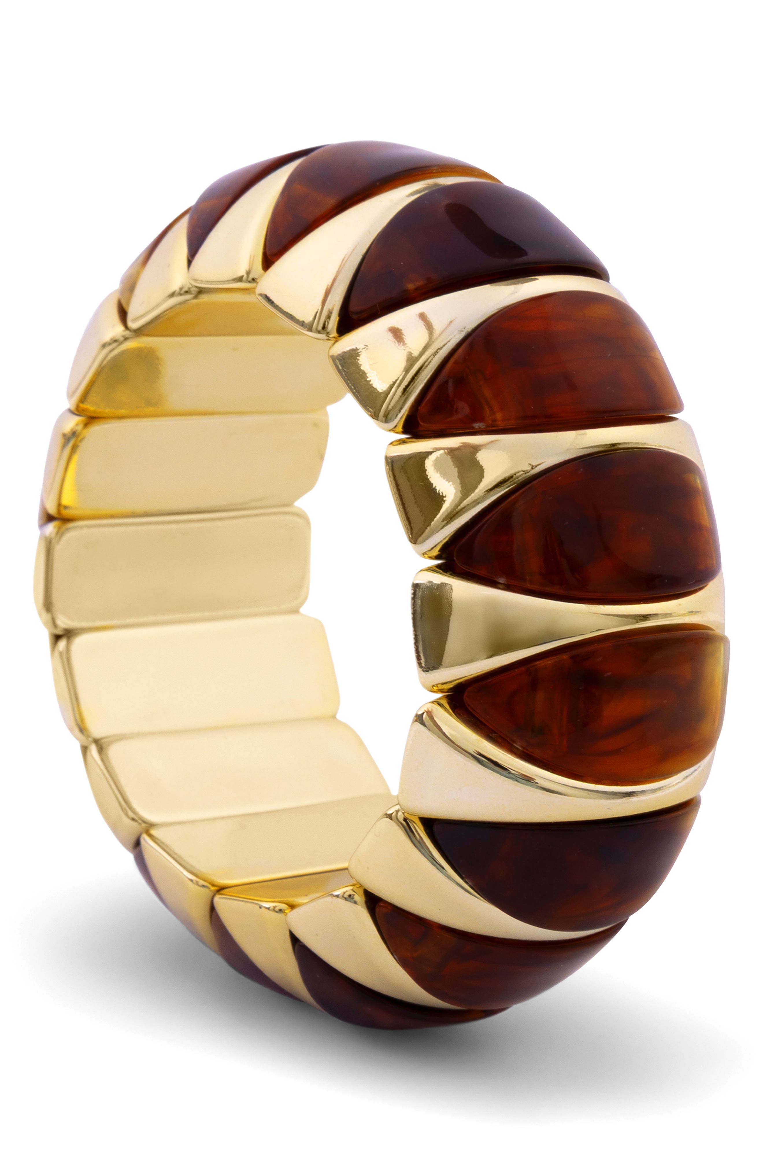 Chunky Two-Tone Stretch Bangle