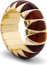 SAACHI Chunky Two-Tone Stretch Bangle