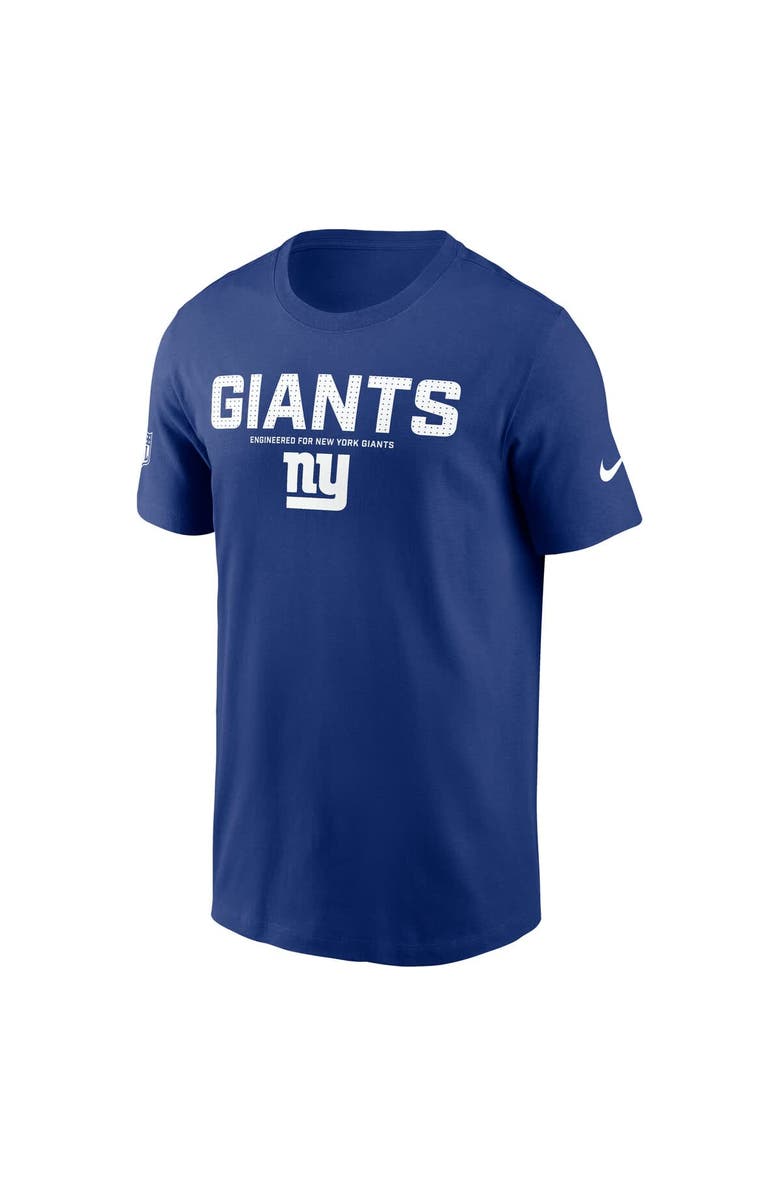 Nike Men's Nike Royal New York Giants Sideline Performance T-Shirt, Alternate, color, Royal