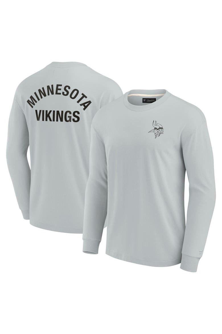 Unisex Fanatics Signature Gray Minnesota Vikings Elements Super Soft Long Sleeve T-Shirt, Alternate, color, Gray