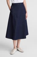 Madewell Organic Cotton Denim Midi Skirt