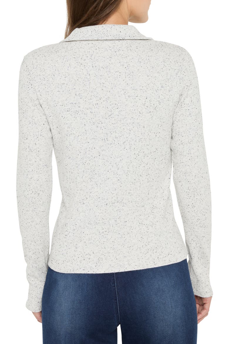 Long Sleeve Rib Polo, Alternate, color, REFLECTION