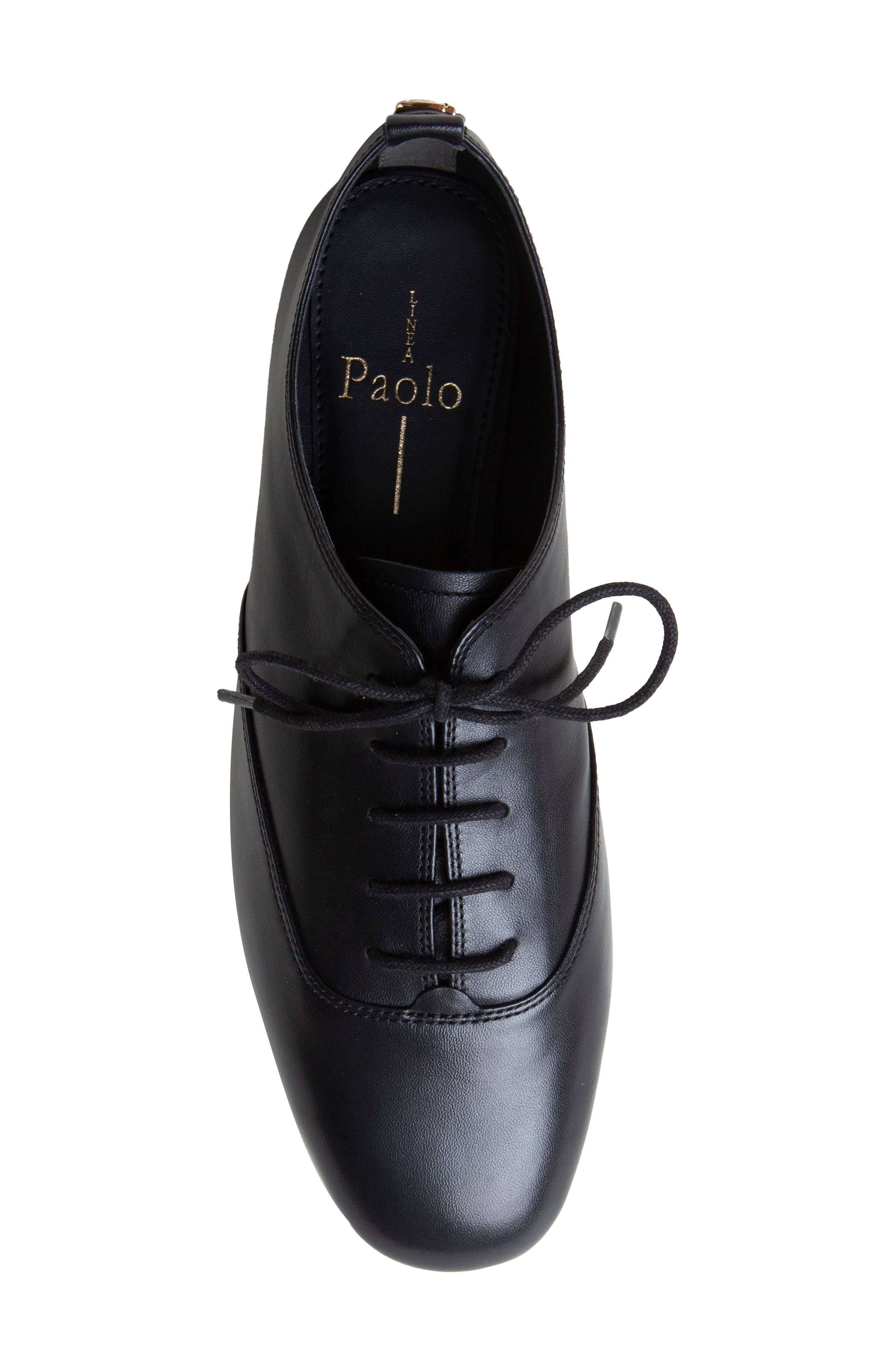 Linea Paolo Mirna Oxford Flat, Alternate, color, Black
