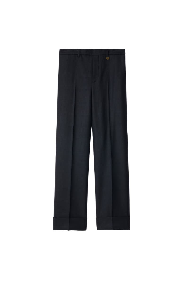 Burberry Check Wool Tailored Trousers, Alternate, color, Tarmac Grey/Dark Pewter Grey
