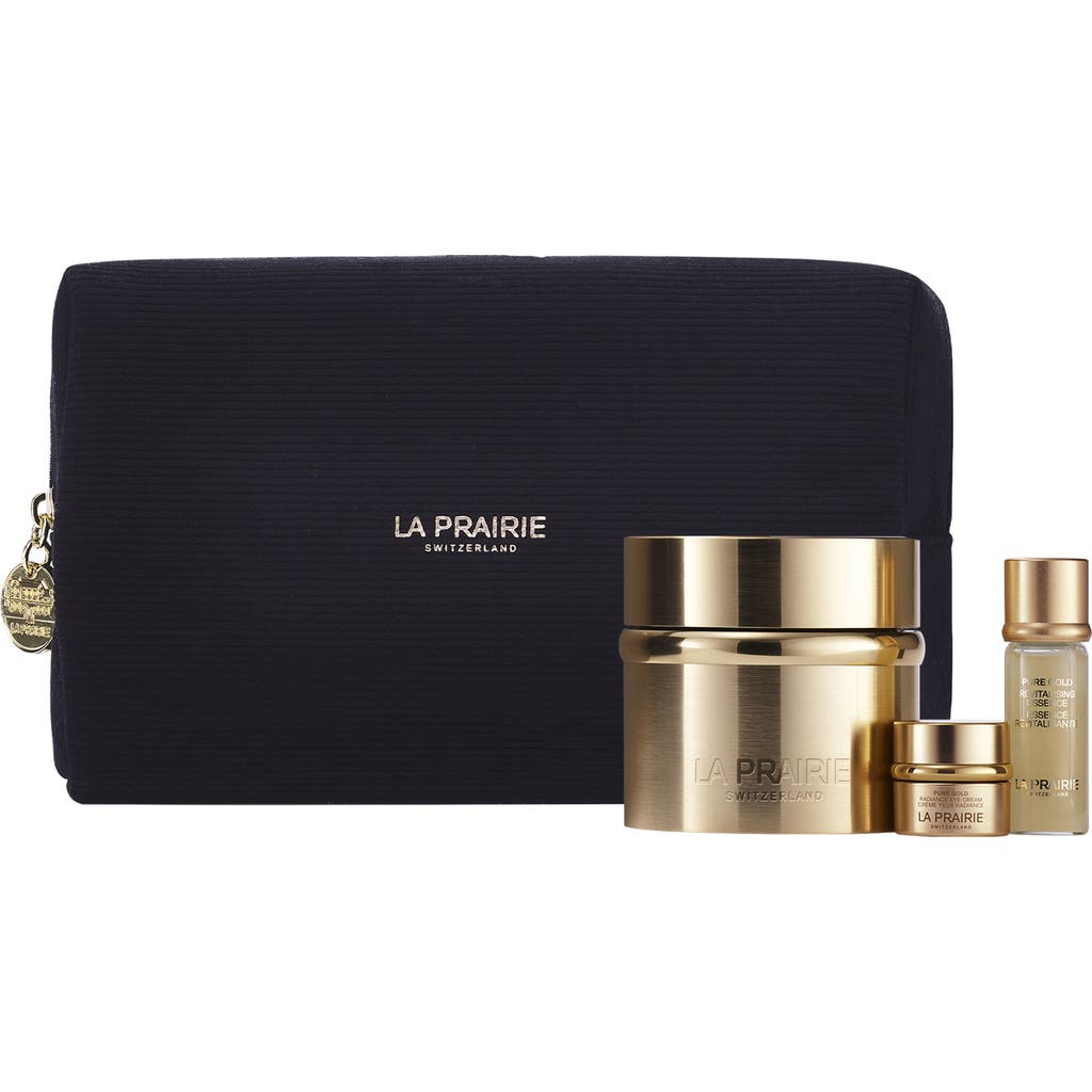 La Prairie Pure Gold Essence Skincare Ritual Set In Gold