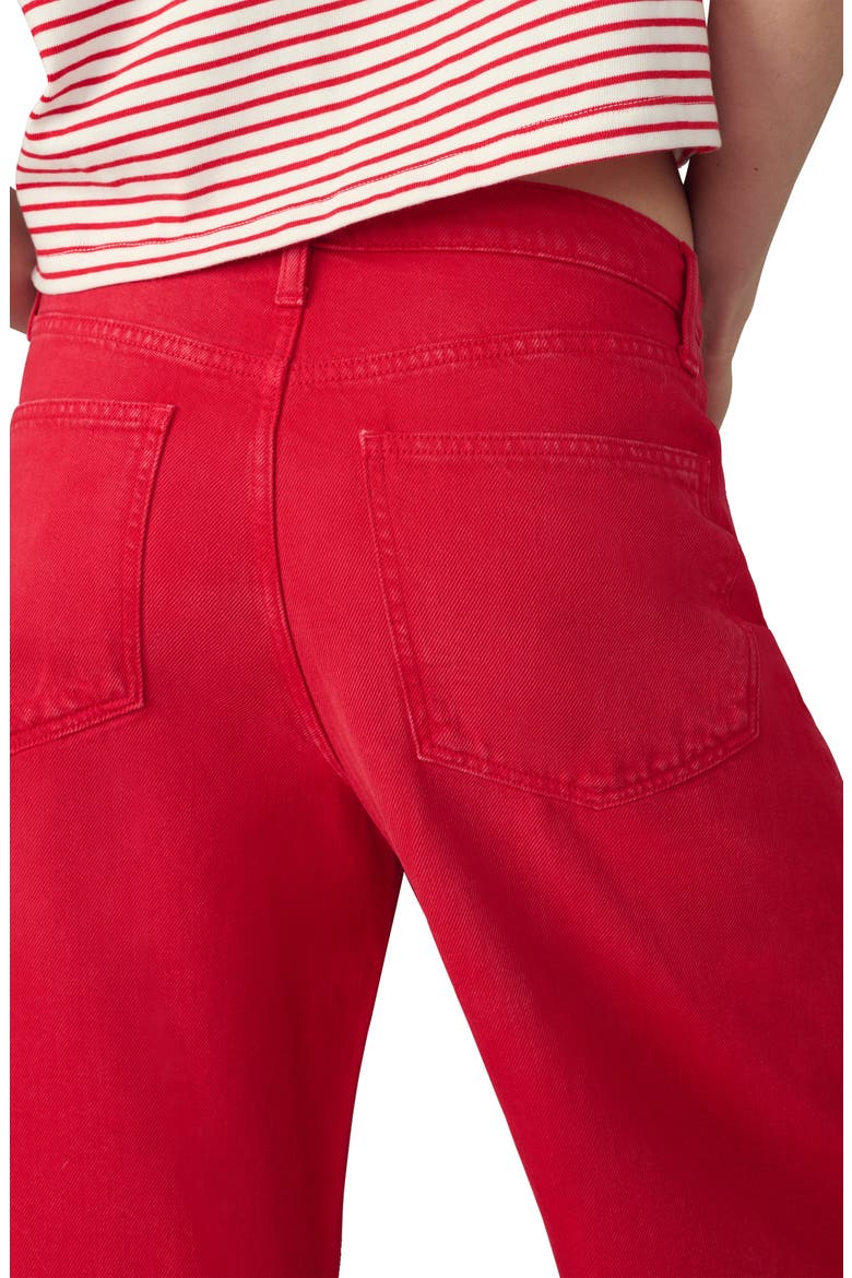 The Ryan Drawstring Low Slung Baggy Jeans, Alternate, color, CHERRY RED