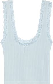 Florence by Mills Lace Trim Crop Tank