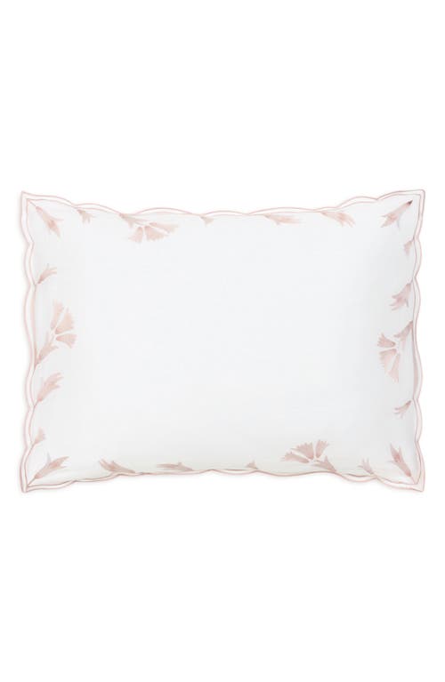 Matouk Marcella Egyptian Cotton Pillow Sham In Pink