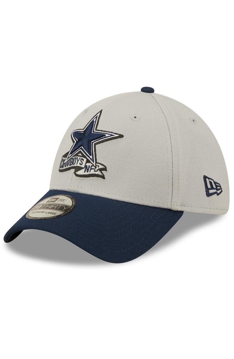 New Era Men's New Era Gray/Navy Dallas Cowboys 2022 Sideline 39THIRTY Flex Hat, Alternate, color, 