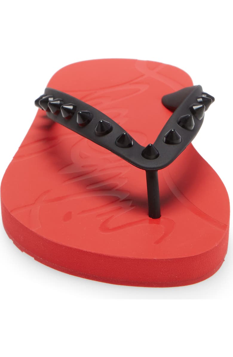 Christian Louboutin Loubi Flip Flop, Alternate, color,