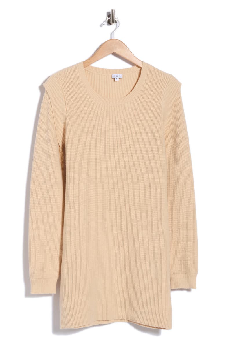 Journee Long Sleeve Sweater Dress, Alternate, color, CREAM