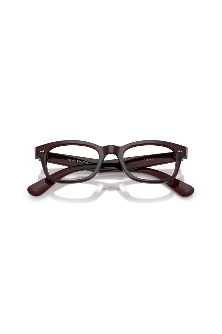 49mm Rectangle optical glasses, Alternate, color, Dark Brown