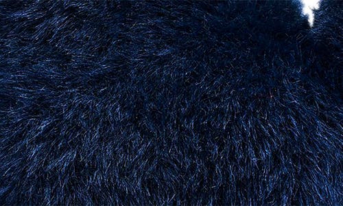 Nike Plush Knit Mittens In Blue
