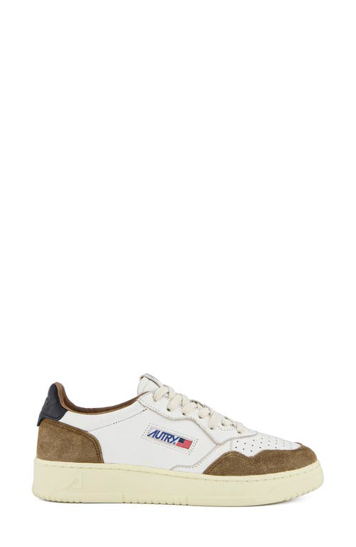 Autry White And Cigar Sneakers With Washed Treatment In Multi