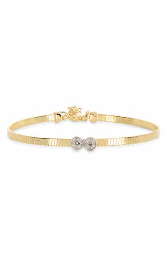 Diamond Infinity Bangle Bracelet