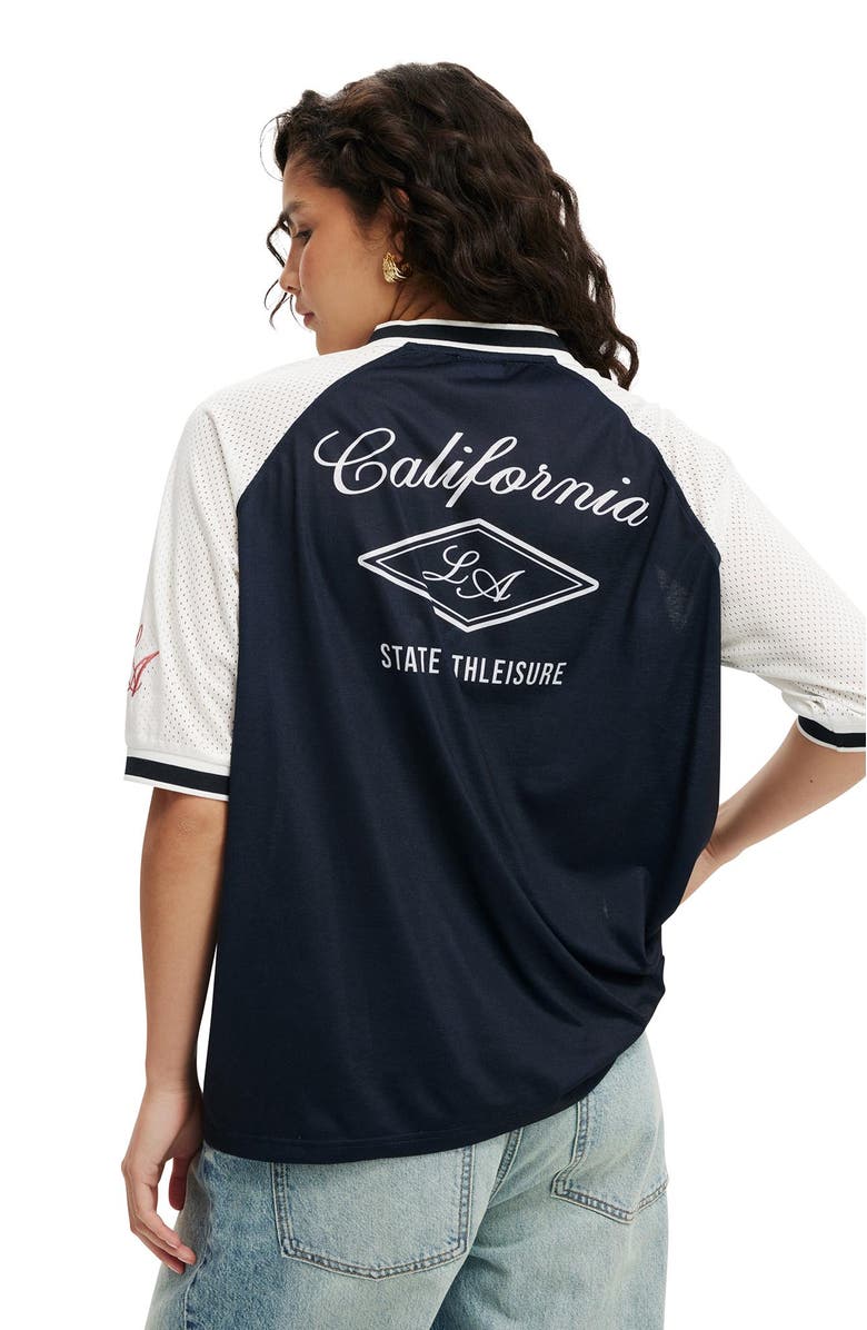 Cotton On Oversized V Neck Raglan Jersey, Alternate, color, 