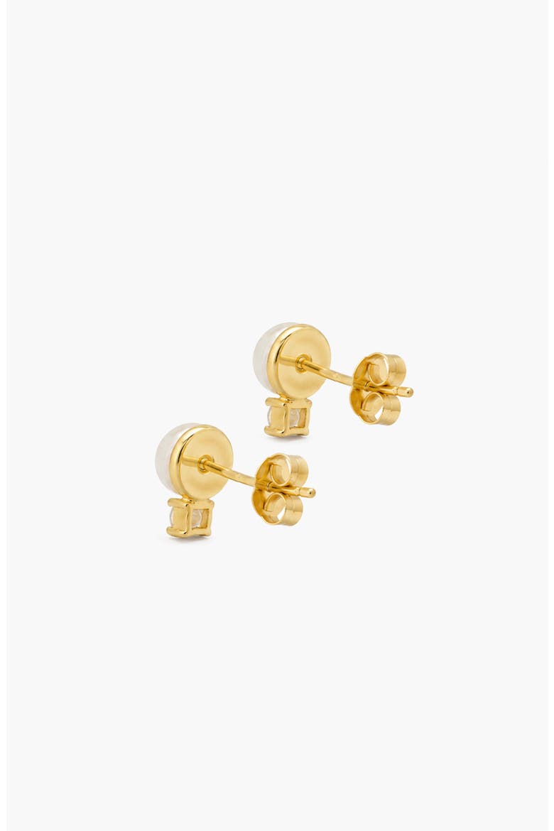 Perto Pearl Stud Earring In Gold, Alternate, color, Gold