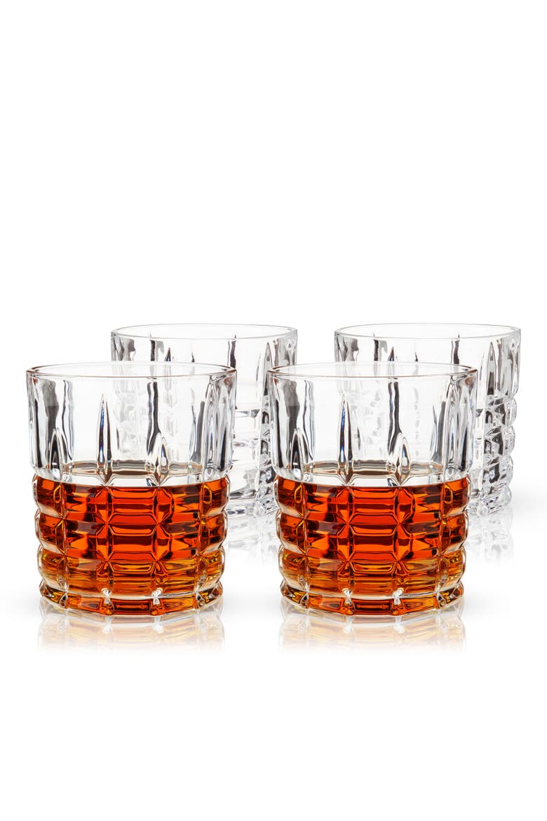 Highland Crystal DOF Tumblers Set of 4, Alternate, color, Clear