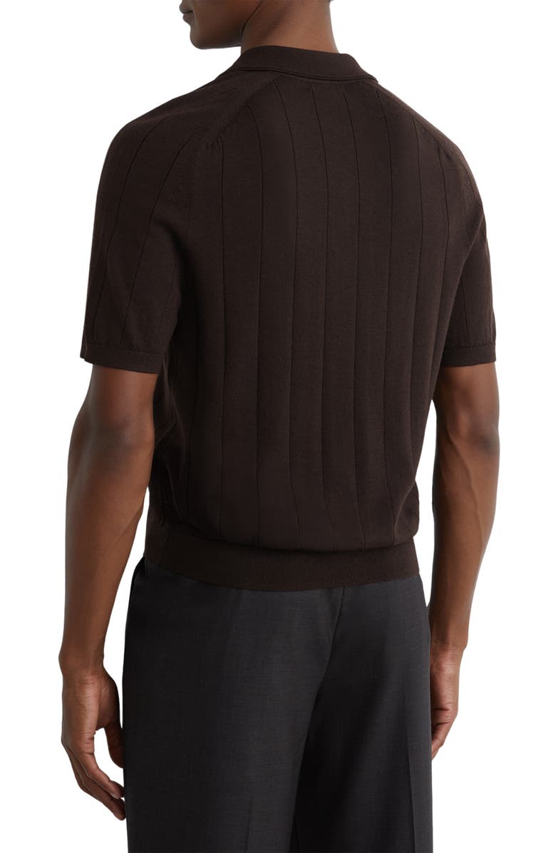 Reiss Chelmsford Polo, Alternate, color, Chocolate Brown
