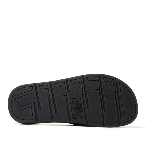 Dearfoams Collin Terry Adjustable Shower Slide Slipper In Black