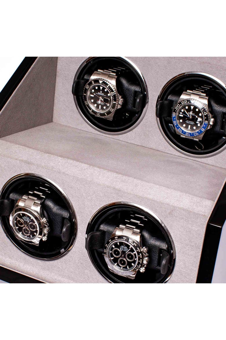 PERPETUA QUAD WATCH WINDER, Alternate, color, Ebony