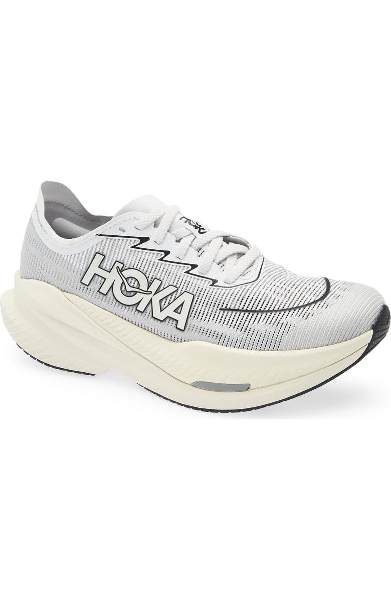 HOKA Mach X 2 Running Shoe, Main, color, White / Cosmic Grey