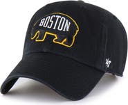 '47 Men's '47 Black Boston Bruins Alternate Logo Clean Up Adjustable Hat