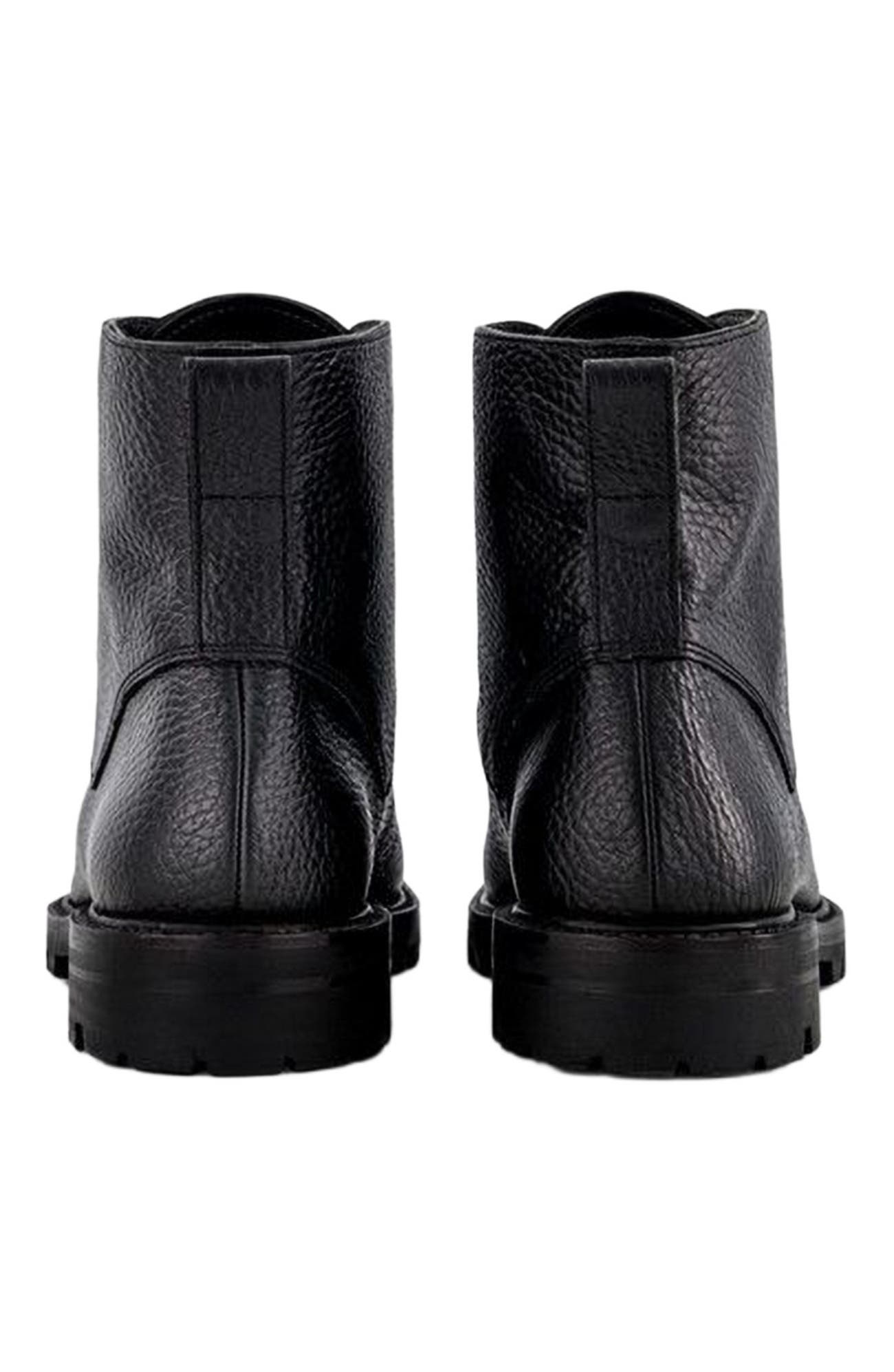 Anthony Veer Pembroke Cap-Toe Boot, Alternate, color, Obsidian Black Leather