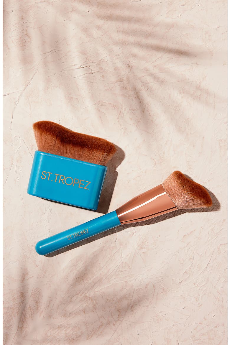 Ultimate Tan Face Brush, Alternate, color, BLUE