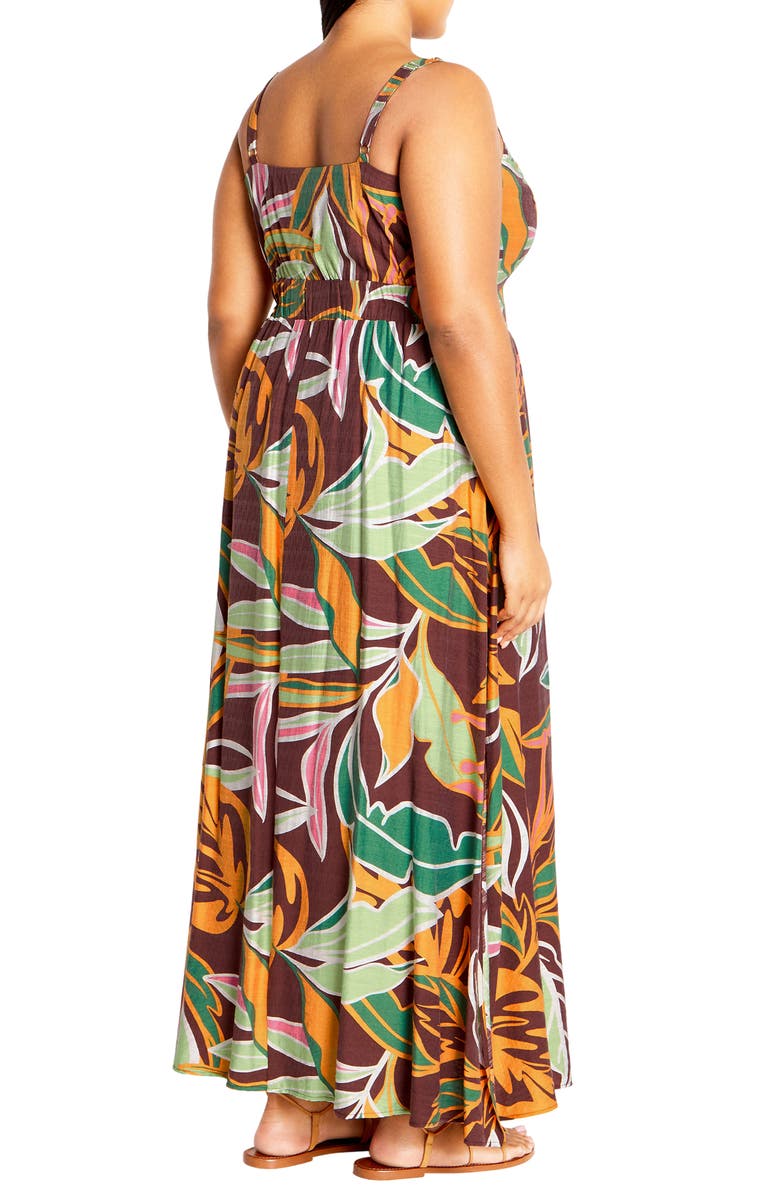 City Chic Iman Floral Maxi Dress, Alternate, color, 