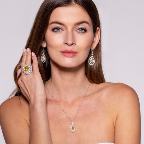 Anna Zuckerman Royal Carina 25 Carat Ring Xl In Canary Yellow