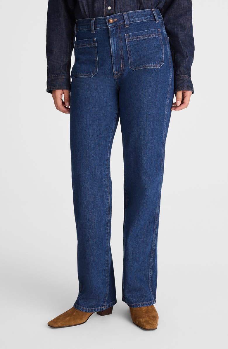Madewell The Cleo Straight Jeans, Alternate, color, Plumville Wash