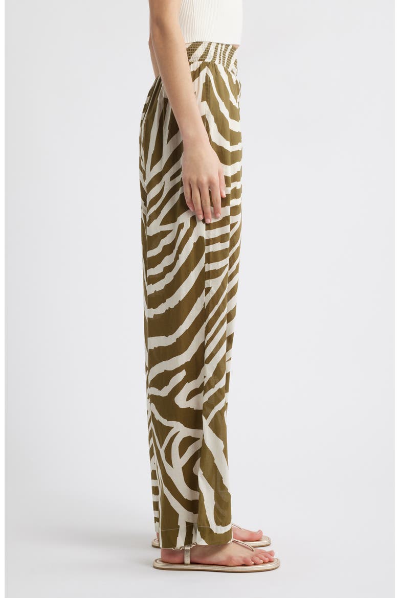 Brendon Wide Leg Cotton Pants, Alternate, color, SELVA
