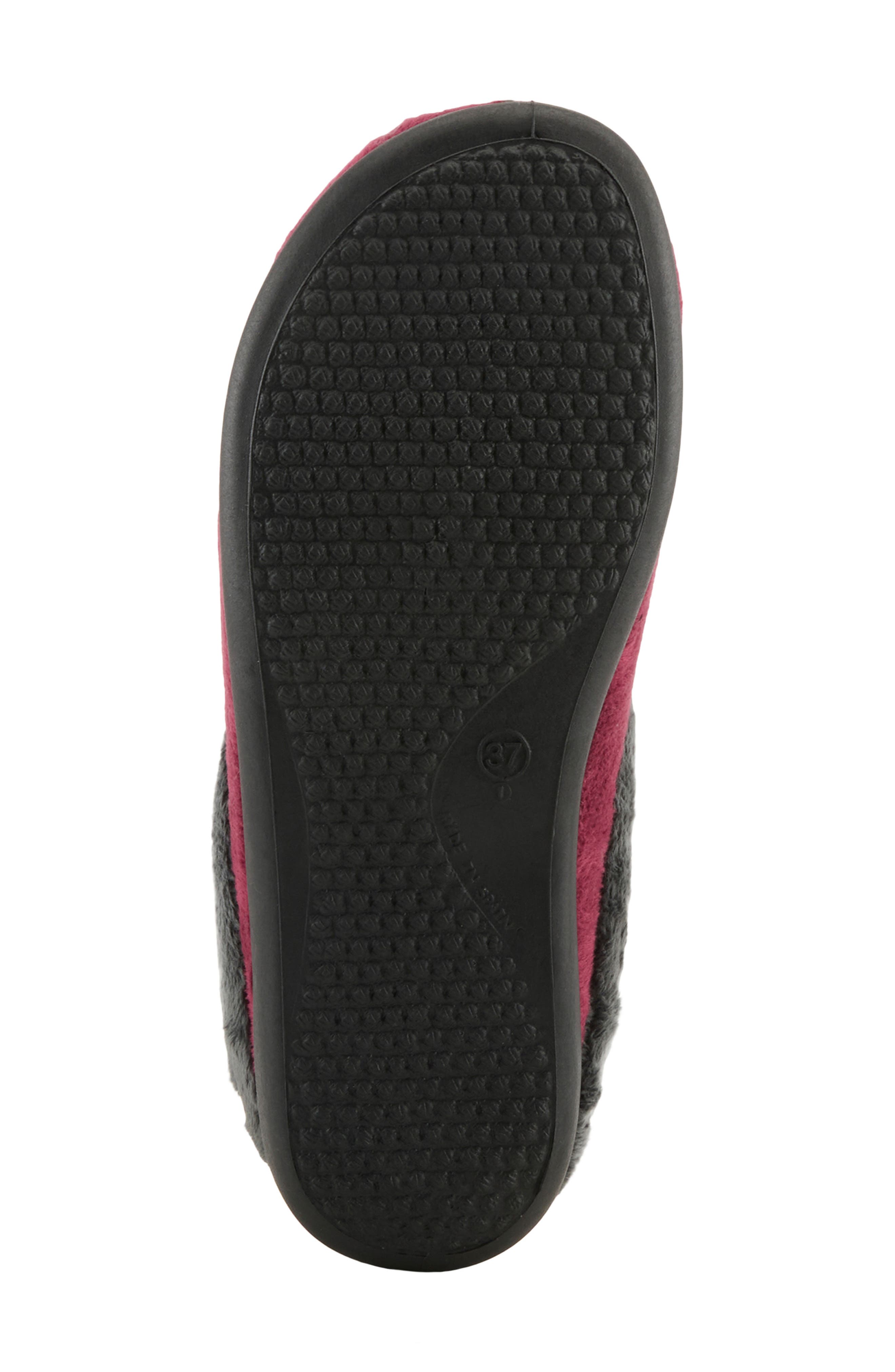 Aushana Faux Fur Mule Slipper, Alternate, color, BORDEAUX MULTI