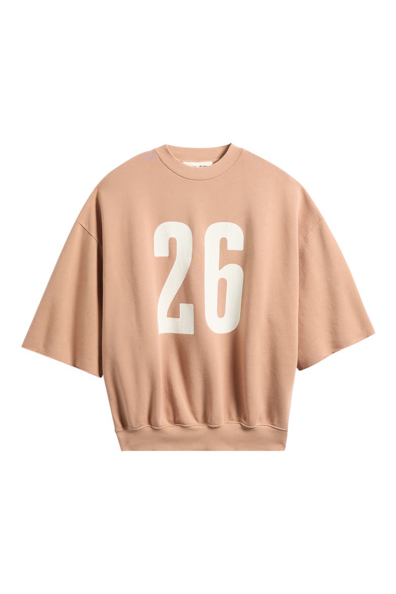 Relaxed Crewneck Sweatshirt, Alternate, color, WASHED GINGER