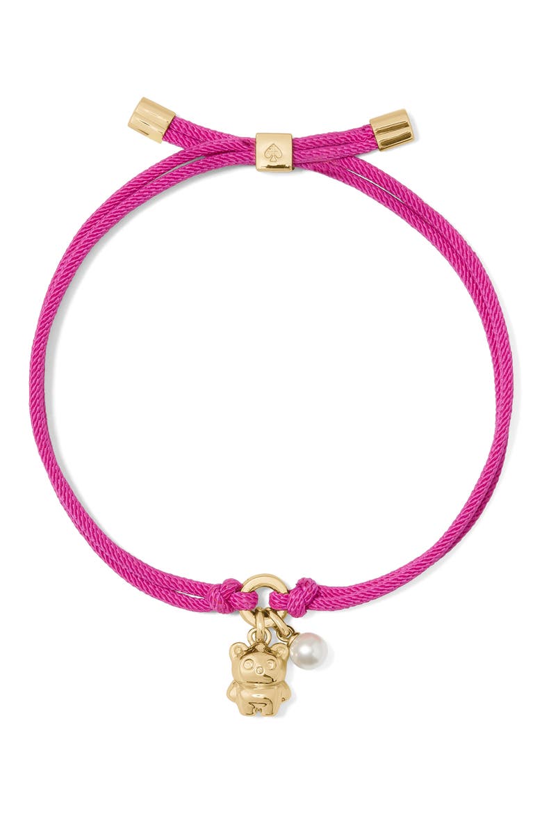 Critter Adjustable Cord Bracelet, Main, color, GOLD