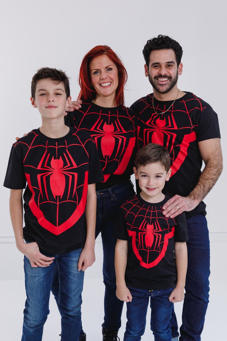 Spider-Man Short Sleeve T-Shirt, Alternate, color, Classic Black Miles