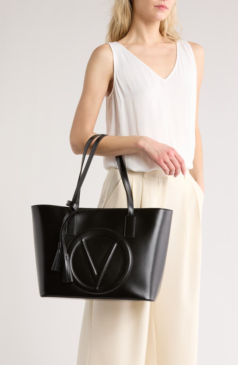 VALENTINO BY MARIO VALENTINO Soho Broderie Leather Tote Bag, Alternate, color,